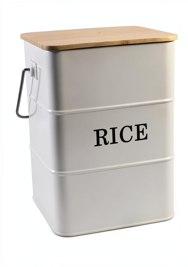 Gdfjiy Rice Storage Container Steel Airtight-2