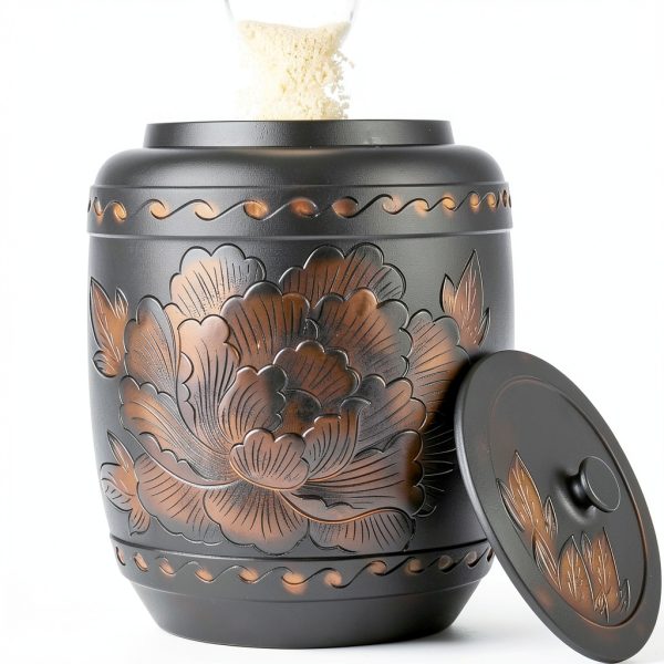 Rice Container Airtight Round Kitchen Storage Cylinder-4