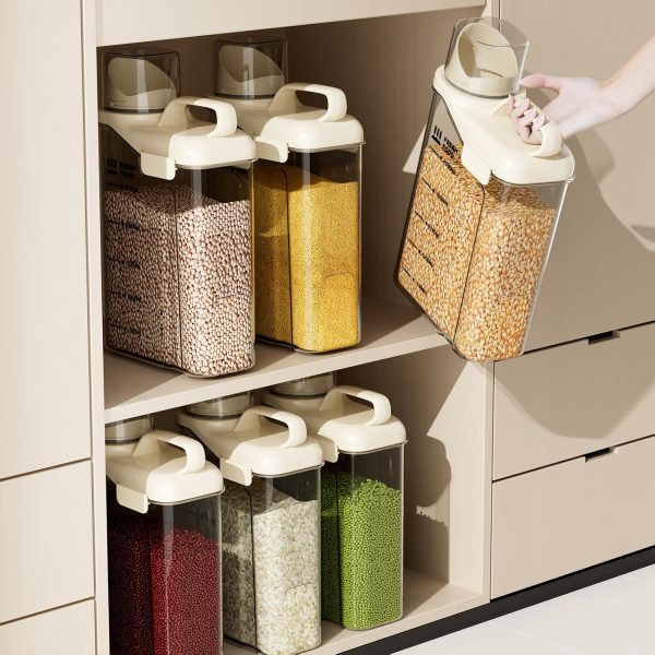 SZRUNZHU Cereal Container Airtight BPA Free Food Storage-7