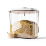 Livlab Rice Dispenser Airtight BPA Free Kitchen Storage-0