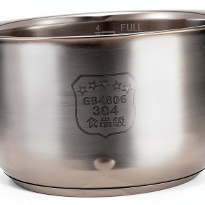 Amosfun Rice Cooker Inner Pot Stainless Steel Replacement-0