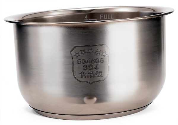 Amosfun Rice Cooker Inner Pot Stainless Steel Replacement-0