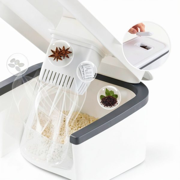 VenDotbi Rice Dispenser BPA Free Smart Dispensing Large-2