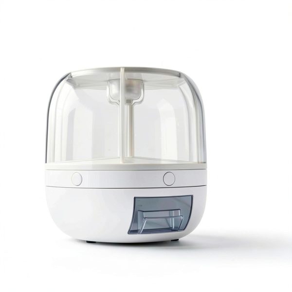 BIAZFYIUW Grain Dispenser 360 Rotating Food Storage-1