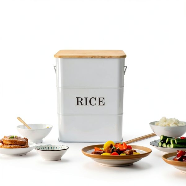 Gdfjiy Rice Storage Container Steel Airtight-5