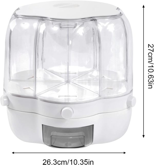 BIAZFYIUW Grain Dispenser Airtight Kitchen Storage Organizer-1