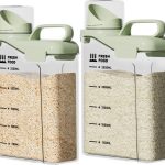 SZRUNZHU Cereal Dispenser Food Grade BPA Free Airtight-0