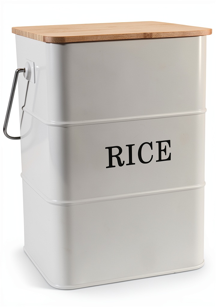 Gdfjiy rice container on a kitchen countertop