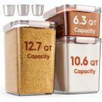 KEMETHY Food Storage Containers Airtight BPA-Free Stackable-0