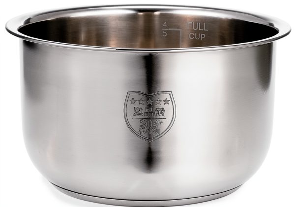 Amosfun Rice Cooker Inner Pot Stainless Steel Replacement-3