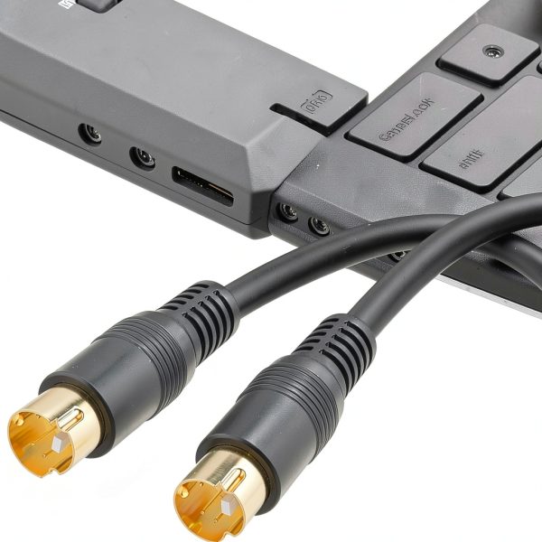 NR S-Video Cable 1m Gold Mini Din for Camcorders-6