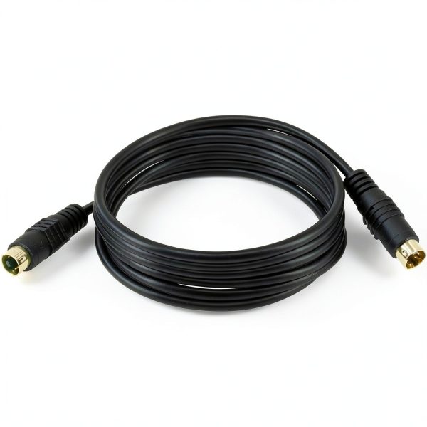 BERANMEY 4 Pin Mini DIN S-Video Cable Gold Plated Male to-2
