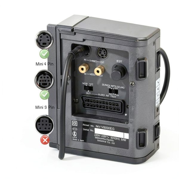 NR S-Video Cable 1m Gold Mini Din for Camcorders-1