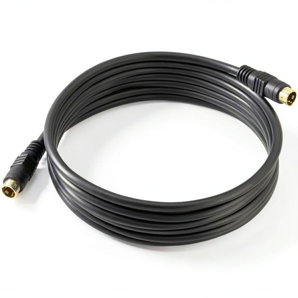 BERANMEY 4 Pin Mini DIN S-Video Cable Gold Plated Male to-4