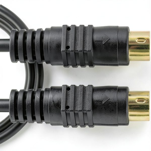 BERANMEY 4 Pin Mini DIN S-Video Cable Gold Plated Male to-3