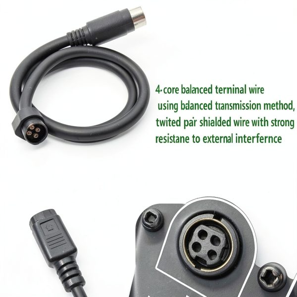 4-pin Audio Extension Cable Black PVC 1M iK iLoud-4