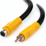 C2G S-Video Cable Black 12ft Braided Converter-0