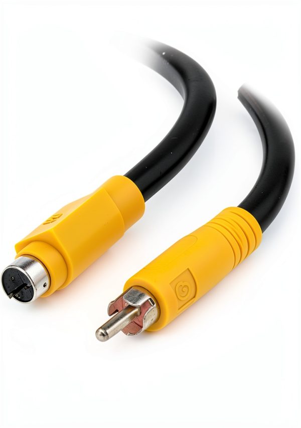 C2G S-Video Cable Black 12ft Braided Converter-0