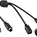 S-Video Cables Black PVC plastic 28CM/11inch-0