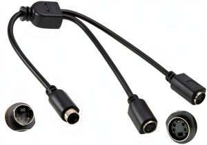 S-Video Cables Black PVC plastic 28CM/11inch-0