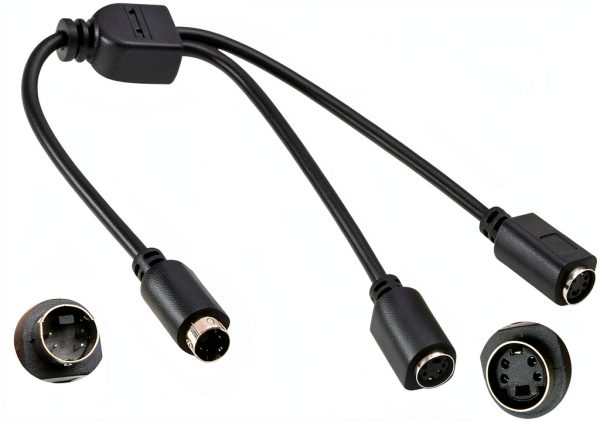 S-Video Cables Black PVC plastic 28CM/11inch-0