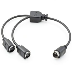 S-Video Cable YR-250070DL1 Mini Din 4 Pin Splitter for HDTV-0