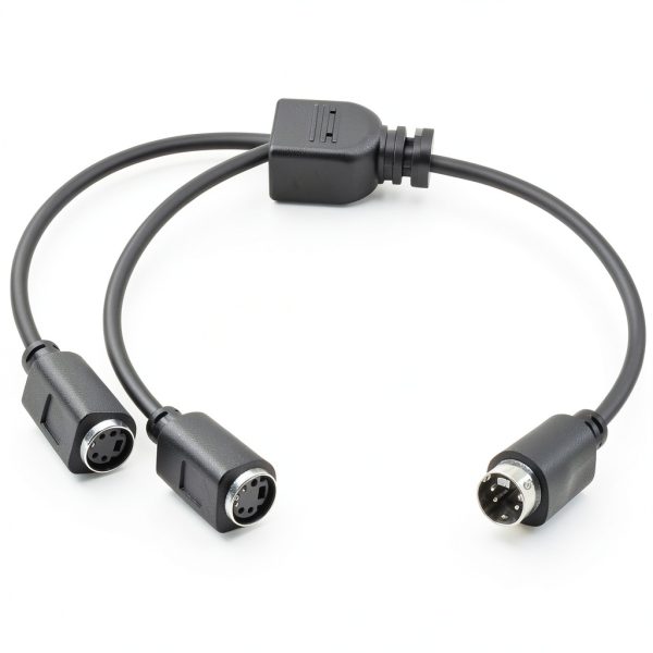 S-Video Cable YR-250070DL1 Mini Din 4 Pin Splitter for HDTV-0