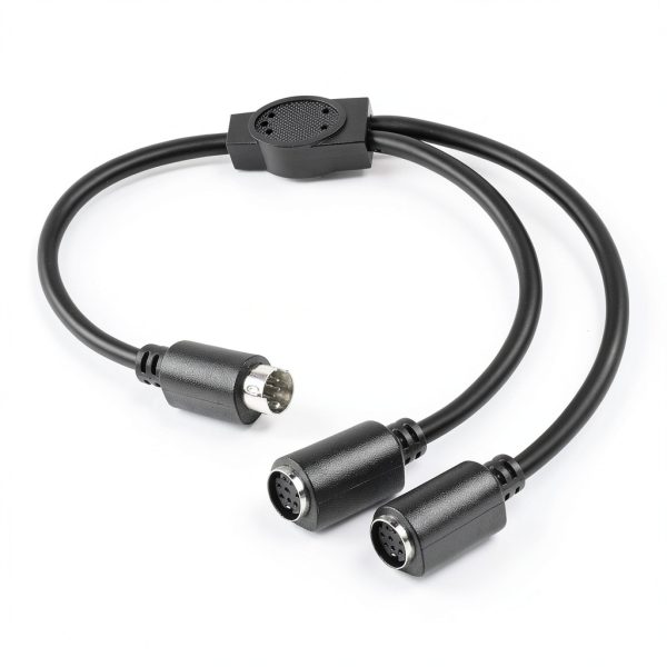 Lemeng S-Video Mini DIN Y Splitter 1.6ft Cable-0