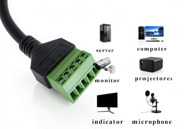 Mini DIN 8 Pin to 5 Pin Adapter by DIN PVC Copper-8