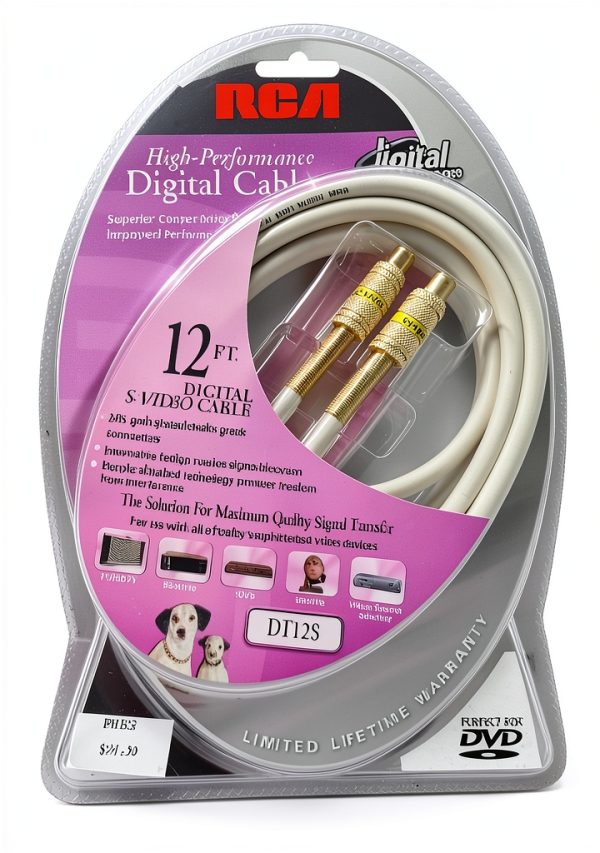 RCA Gold-Plated S-Video Cables for TV DVD-0