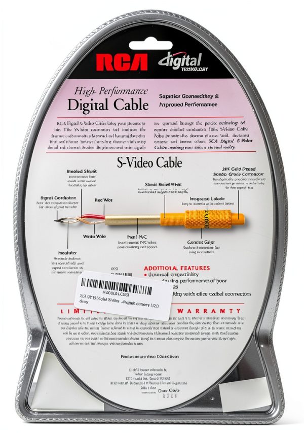 RCA Gold-Plated S-Video Cables for TV DVD-1