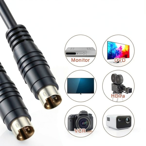 S-Video Cable Pavo Gold-Plated 4‑Pin Connector-2