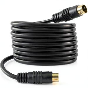 BERANMEY 4 Pin Mini DIN S-Video Cable Gold Plated Male to-0