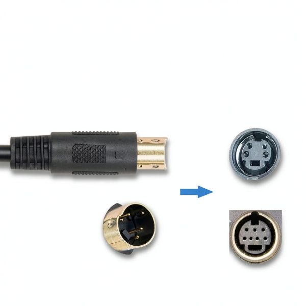 S-Video Cable Mini DIN Poy POY-000788 Gold 1m-2