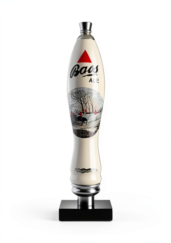 Marble 2" X 3" Beer Tap Handle Display by UBT Black Marble-1