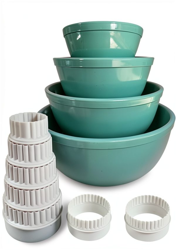 8 Pieces Display Stands for Pyrex Mixed Cinderella Bowls Display Risers Pyrex Bowl Display Separators Stacking Stacking Rings for Bowls-0