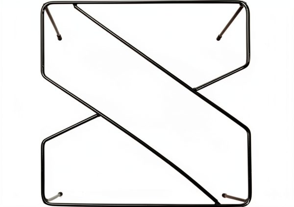 Metal Pizza Table Stands ZEAYEA Set of 4 Black Riser Holders-2